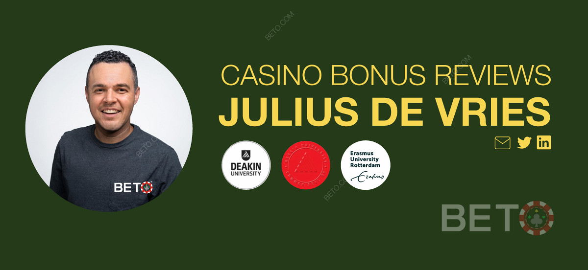 Julius de Vries ist ein zertifizierter Glücksspiel-Experte und Autor