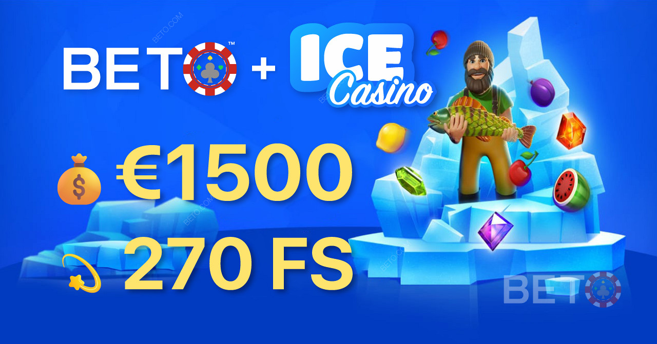 ICE Casino bietet eines der größten Willkommenspakete für neue Spieler!