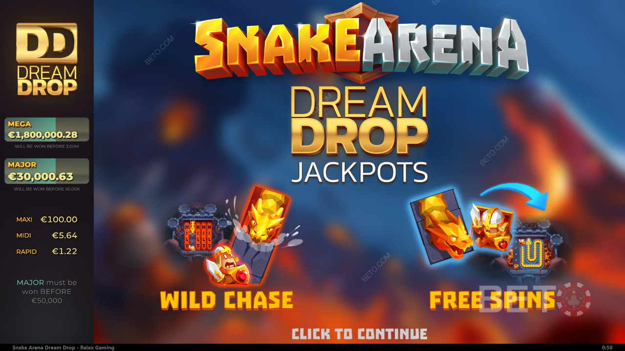 Snake Arena Dream Drop Überprüfung durch BETO Slots