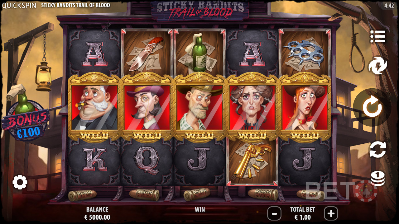 Sticky Bandits Trail of Blood Überprüfung durch BETO Slots