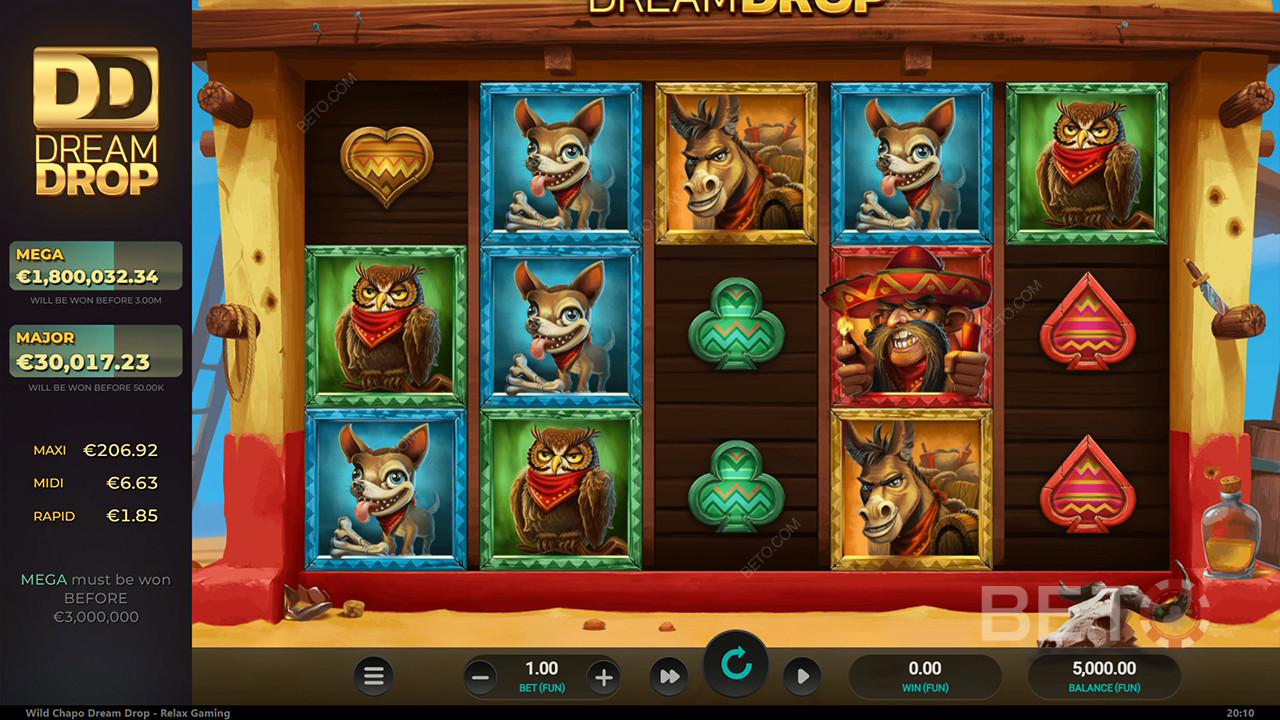 Wild Chapo Dream Drop Überprüfung durch BETO Slots