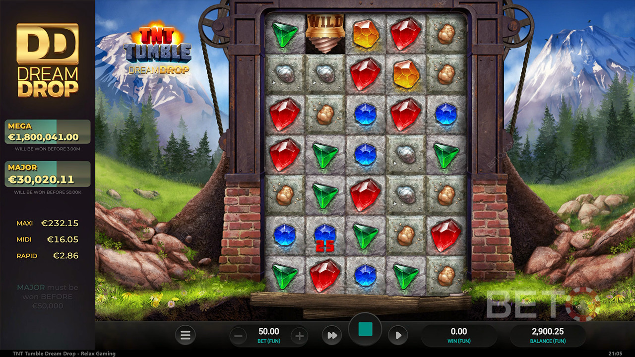 TNT Tumble Dream Drop Überprüfung durch BETO Slots
