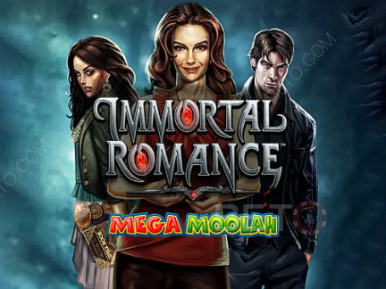 Spielen Sie Immortal Romance Mega Moolah Progressive Slots kostenlos.