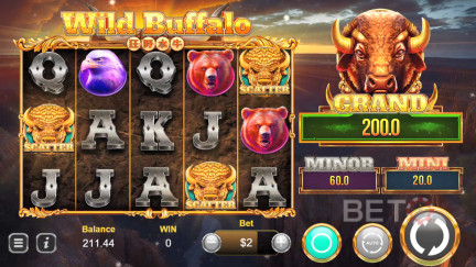 Wild Buffalo-Spielautomat - Freispiel und Bewertungen (2025) 