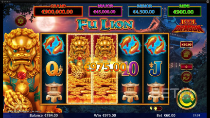 Jewel of the Dragon Fu Lion-Spielautomat - Freispiel und Bewertungen (2025) 