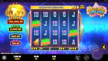 Wild Stacks Super Spins-Spielautomat - Freispiel und Bewertungen (2025) 