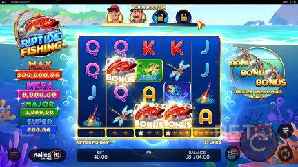 Riptide Fishing-Spielautomat - Freispiel und Bewertungen (2025) 
