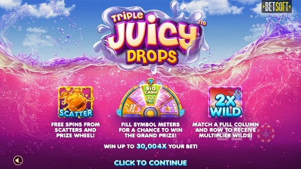 Triple Juicy Drops-Spielautomat - Freispiel und Bewertungen (2023) 