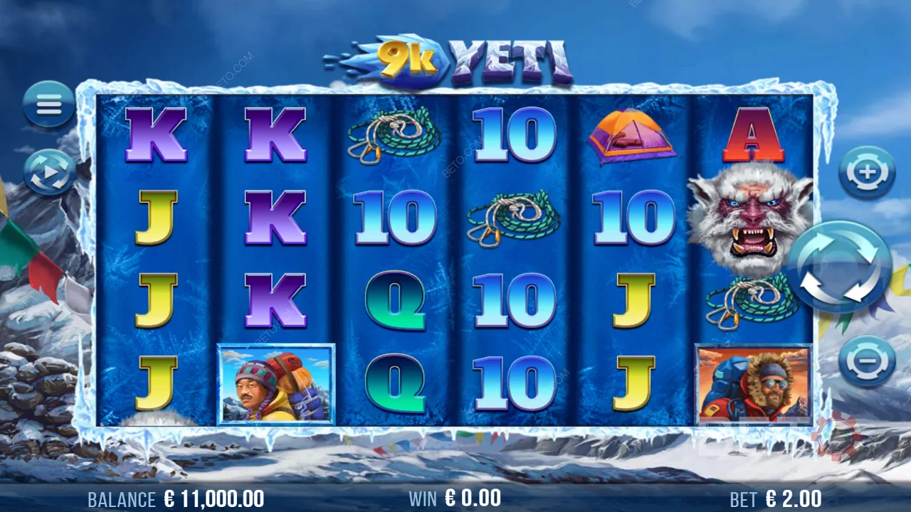Spielverlauf des Videospielautomaten 9k Yeti