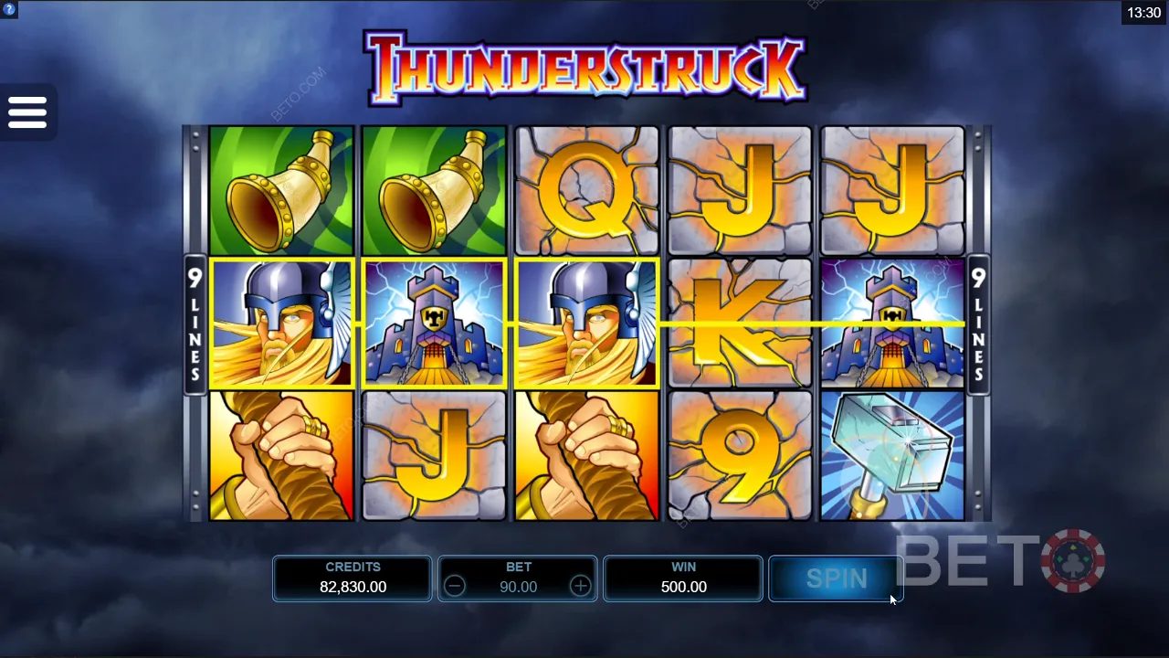 Thunderstrucks Gameplay-Beispiel